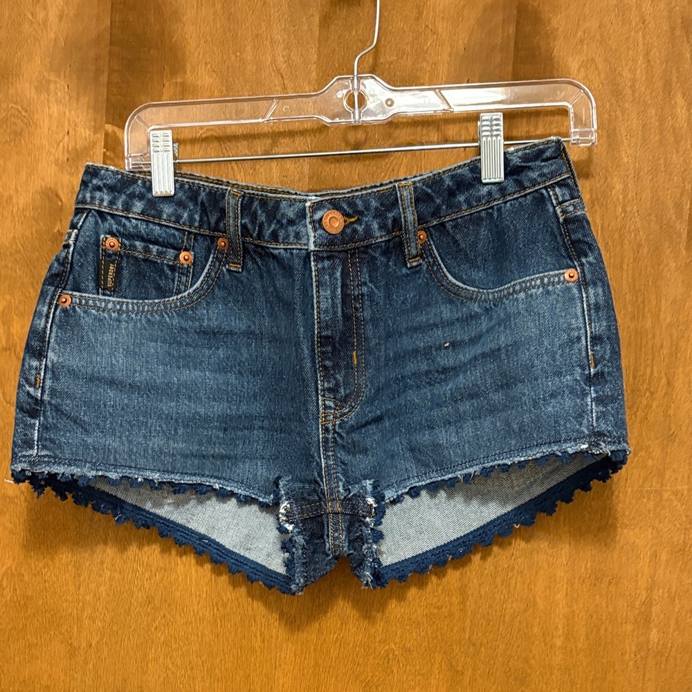 347. Superdry Denim Blue Women's Shorts